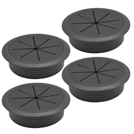 BOPOREAE 4 Pcs Desk Grommet 2-3/8" (60mm), Desk Hole Cover for Cables