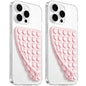 LvShuLiangPin Anteel 2 Pack Silicone Suction Cup Phone Case Mount Double Sided, Hands-Free Strong Grip Silicon Phone Holder, Non Slip Phone Accessories for Selfies and Videos (Black)