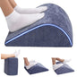 Opuvidity Foot Rest for Under Desk at Work, Ergonomic Under Desk Footrest with Washable Cover for Office, Home & Gaming Leg Elevation Pillow Blue