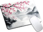 Mouse Pad, Cute Japanese Cherry Blossom Mouse Pads for Desk, 9.5" x 7.9" Non-Slip Rubber Base Computer Mousepad with Women, Portable Square Design for Wireless Mouse and Pad Laptop Office & Travel