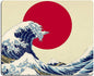 Gaming Mouse Pad,Japanese The Great Wave Off Kanagawa Mouse Pad Non-Slip Rubber Base Mouse Pads for Computers Laptop Office, 9.5"x7.9"x0.12" Inch(240mm x 200mm x 3mm)
