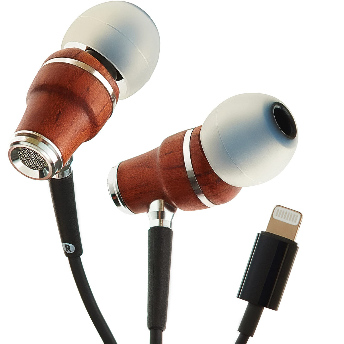 Symphonized Premium Wooden Wired Earbuds with Microphone (Lightning)