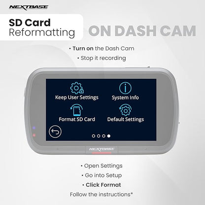 Nextbase Dash Cam 128GB U3 microSD Card for Read Camera Modules