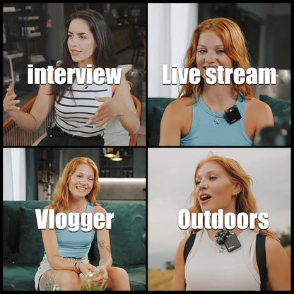 GODOX 【2025 Latest Model】 Virso S M2 Wireless Lavalier Microphone System, Mic Kit for Sony Camera with Sony Hot Shoe,2.4GHz Dual Channel Screen Rotation Noise Cancelling for Interview,Beginners