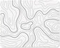 ITNRSIIET Mouse Pad with Stitched Edge Premium Textured Smooth Precise Operation Waterproof Washable Non-Slip Rubber Base Desktop Protection Mat, 10.2×8.3×0.12 inches, Topographic Contour White