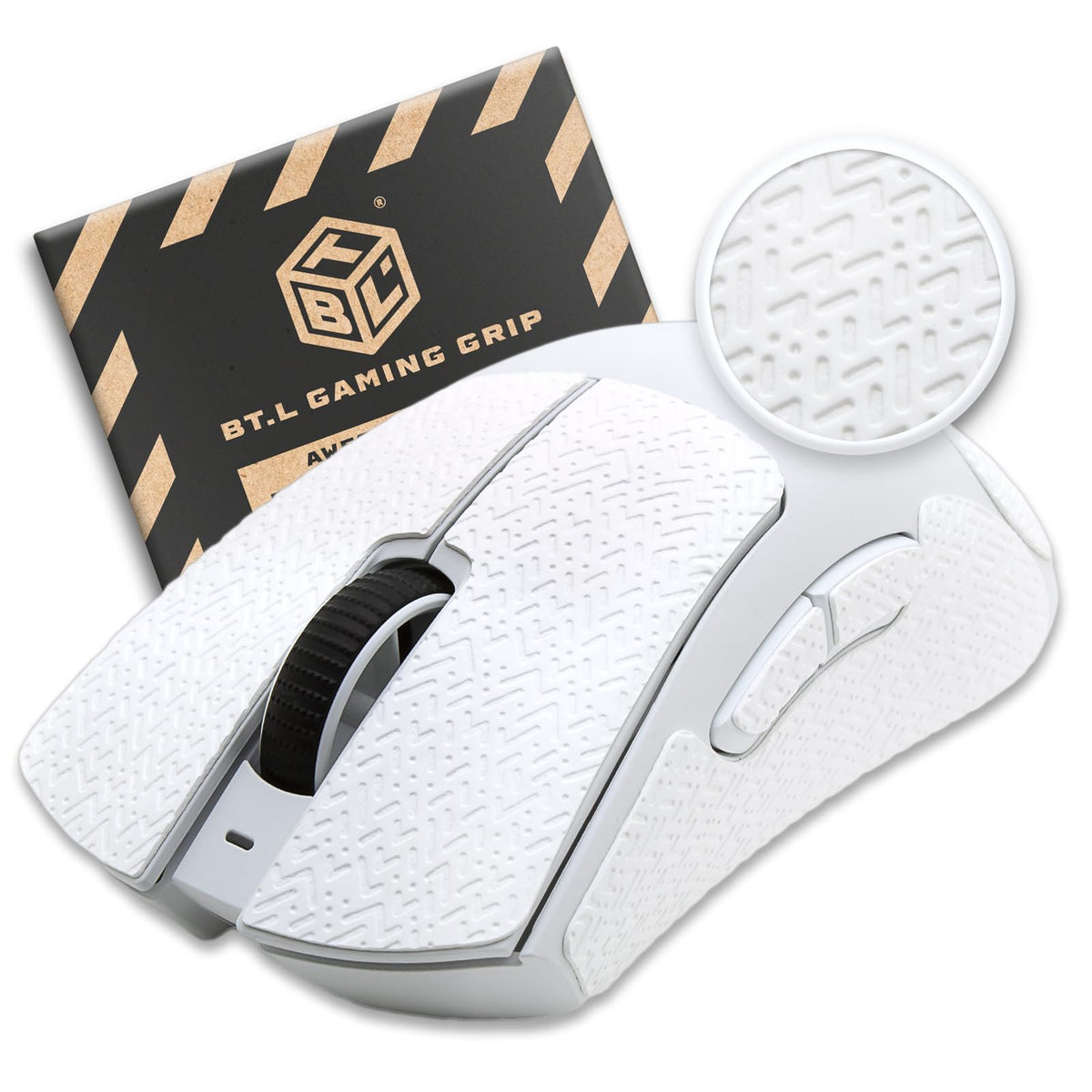 BT.L Mouse Grip for Razer DeathAdder V3, Razer DeathAdder V3 Pro (Black)