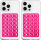 LvShuLiangPin Anteel 2 Pack Silicone Suction Phone Case Mount, Silicon Adhesive Phone Grip for Smartphones, Hands-Free Mirror Shower Phone Holder for Selfies