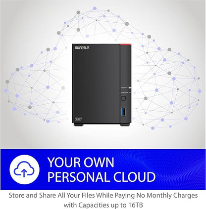 BUFFALO LinkStation SoHo 720 2-Bay Professional Office NAS 8TB (2x4TB) with Hard Drives Included