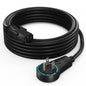 Maximm Monitor Power Cord 6 Ft, 360 Rotating, NEMA 5-15P to C13, White, UL