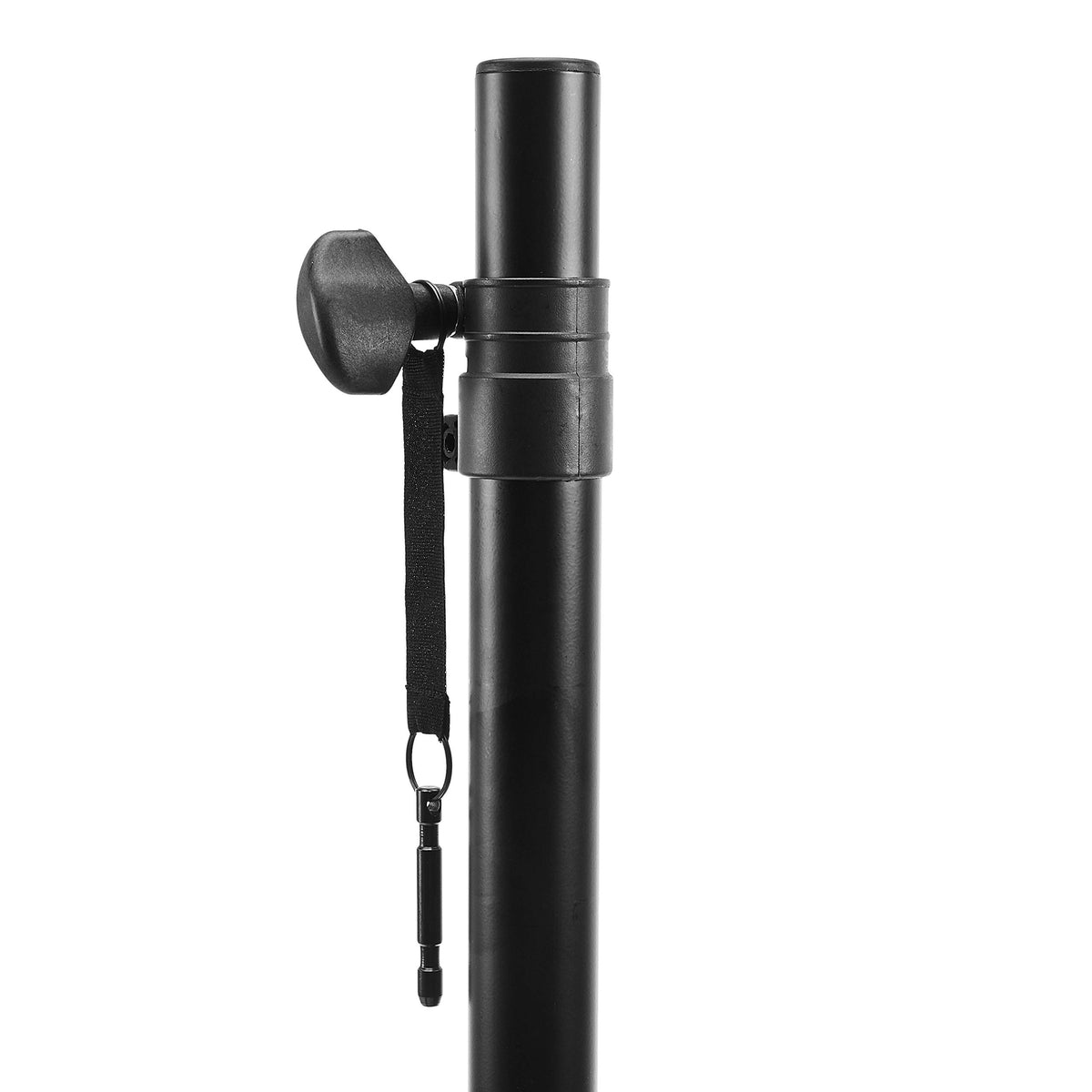 Adjustable Height Tripod Speaker Stand, Sturdy Steel, Holds up to 99.2 lbs, 52" to 73", Black