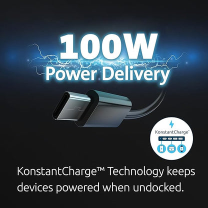 Kensington SD4760P 11-in-1 USB-C Docking Station Triple Monitor DisplayLink Docking Station, 3xHDMI, 100W Charging for Laptop, 6xUSB A, Ethernet, Audio, for Mac and Windows Driver Require K33622NA