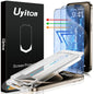 Uyiton Anti-Blue Light for iPhone 15 Pro Screen Protector - Unbreak-Glass Easy to Install Full Coverage Case Friendly Scratch Resistance 9H Tempered Glass Screen Protector for iPhone 15 Pro, 2 Pack