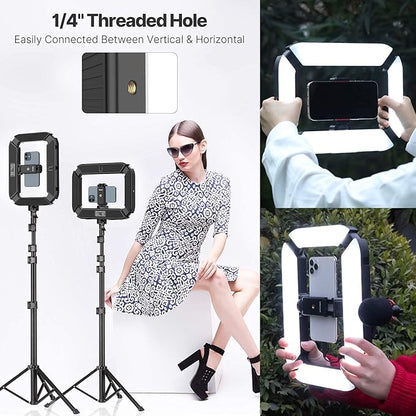 ULANZI U200 Smartphone Video Rig - Control LED Ring Light, YouTube & Vlogging Filmmaking Stabilizer