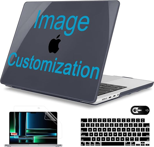 Mektron Custom Personalized Photo Case for MacBook Pro 16" M4 A3403 A3186 M3 A2991 M2 A2780 M1 A2485 (2021/2023/2024) Pro/Max with Touch ID, Hard Shell Plastic Laptop Cover Keyboard Cover