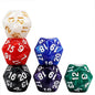 Handan 6 Pieces D20 Polyhedral Dice,20 Sided DND Dice,22mm Large Pearl Mixed Color Dices Assortment D20 Dice,20 Sided Cube D&D Dice Set for Dungeons and Dragons, RPG, MTG Table Games(6 Colours)