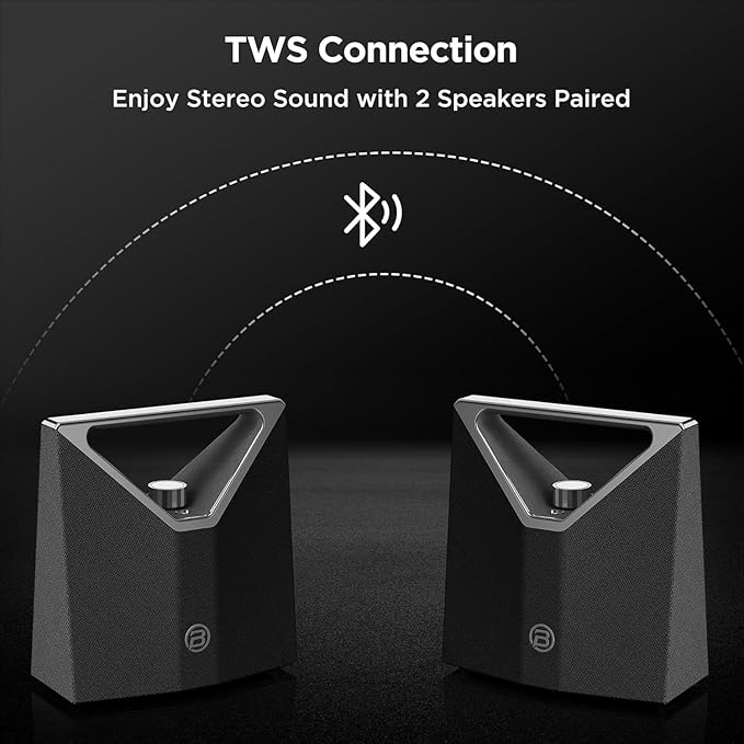 BUGANI Bluetooth Speaker Loud 80W,Waterproof Large Bluetooth Speaker Subwoofer Hi-Res Audio, 12H Playtime Party Outdoor Speakers for Camping,Beach, Gray