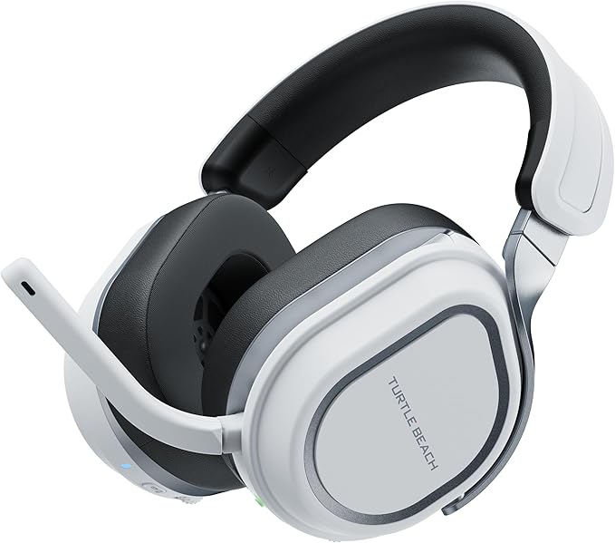 Turtle Beach Stealth 700 Gen 3 Wireless Multiplatform Amplified Gaming Headset for PS5, PS4, PC, Mobile – 60mm Drivers, AI Noise-Cancelling Mic, Bluetooth, 80-Hr Battery, Dual Transmitters – White