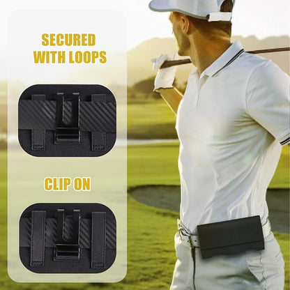 BECPLT for iPhone 17 Pro 17/16/15/14/13/12/11 Pro Cell Phone Pouch Nylon Holster Case with Belt Clip Cover for iPhone Xs X Galaxy S25 S24 S23 S22 S21 S20 (Black)