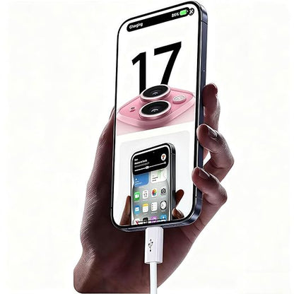 iPhone 15/16/16E/17 USB A to USB C Woven Cable for iPhone 17Air, 15 16 Pro Max, 15/16 Plus, iPad 10th Gen,iPad Pro 12.9/11,iPad Air 5th/4th Gen,Mini 6th Type-c Charger Cord,Car CarPlay Charging Cable
