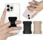 Universal Phone Grip for Smartphones - Phone Holder for Hand for Back of Phone - Wireless Charging Compatible (Black Gold) - 2Pack