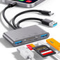 5-in-1 Memory Card Reader, USB OTG Adapter & SD Card Reader for i-Phone/i-Pad, USB C and USB A Devices with Micro SD & SD Card Slots, Supports SD/Micro SD/SDHC/SDXC/MMC