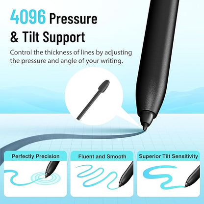 Marker Pen Tips for Remarkable 2 Pen nips 10 Pcs with Removal Tool, Durable Stylus Pen Replacement Nibs Marker Pen fit Samsung, Boox PenNote Air2 Plus