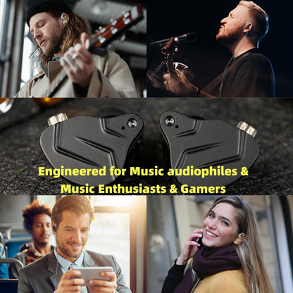 KZ ZSN PRO X in Ear Monitor Headphones Gaming Earbuds, High Fidelity Wired Earbuds, Hybrid Dual Driver IEMS Earphones with 1BA 1DD Detachable Tangle-Free Cable for Computer Tablet (Gold, with Mic)