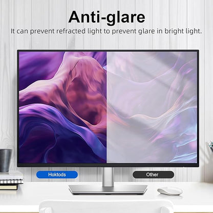 Magnetic Computer Privacy Screen Filter 21.5 Inch, Removable Hanging Aluminum Alloy Privacy Shield for 16:9 Widescreen Monitor, Anti Spy Anti Scratch Anti Glare Blue Light Screen Guard