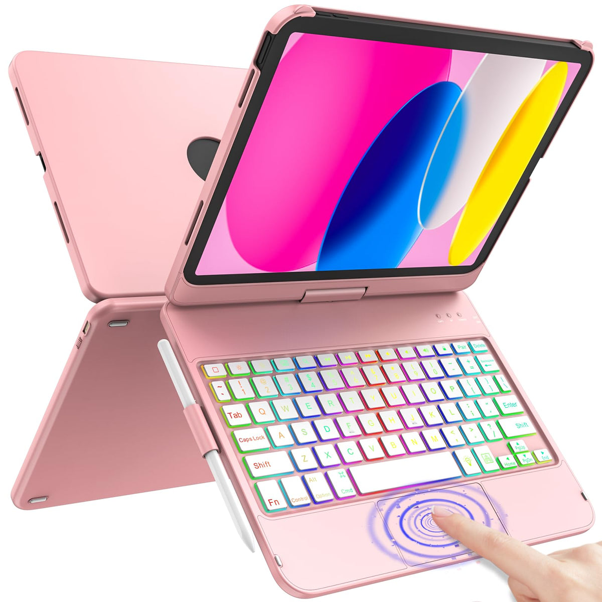 Touch Keyboard Case for iPad A16 11th Generation/10th Generation 10.9 inch