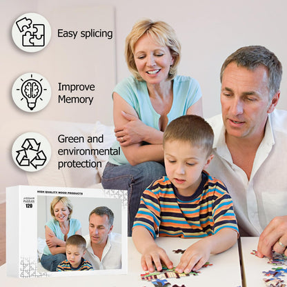 EGUEGU Custom Puzzle, Personalized Jigsaw Wood Puzzle with Photo for Adult
