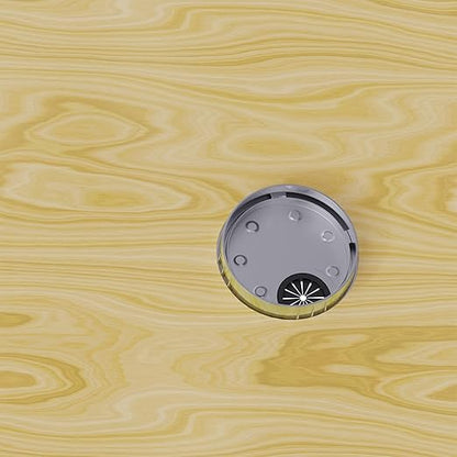 2 Pack Desk Grommet 2 Inch 50mm, Zinc Alloy Computer Desk Wire Hole Cover, Office Desktop Cord Cable Hole Metal Ring, Silver Tone