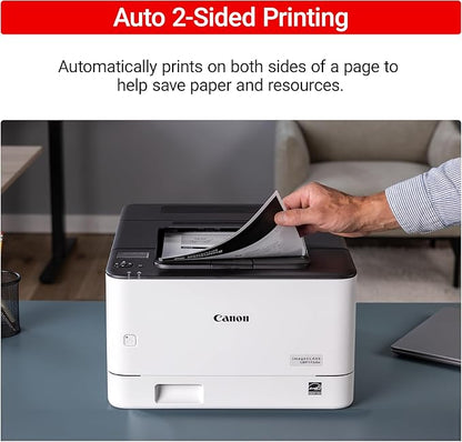 Canon imageCLASS LBP172dw – Monochrome Duplex, Wireless Laser Printer, Single Function, Home Office, Mobile Ready, 1 Year Limited Warranty, 35 PPM, White