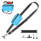YFWE Clip and Go Strap for Phone with Wallet Crossbody, Adjustable Phone Lanyard with Detachable RFID Wristlet Wallet, Phone Strap with Phone Tabs for All Phones, Black Checkered (M)