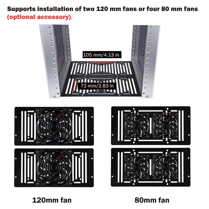 GeeekPi 12U Network Rack, 10 inch Mini Server Rack for Network, Servers, Audio, and Video Equipment, DeskPi RackMate T2 Rackmount, 10.23 inch Depth