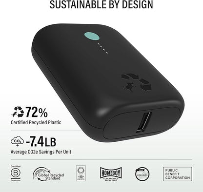 Nimble Champ Lite Portable Charger, 5200mAh Fast Charging Power Bank 15W USB C and A Port with Cable, Travel Essential Battery Pack for iPhone Galaxy Pixel MacBook iPad Kindle Airpod Laptop Tablet