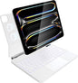 for iPad Pro 13 inch case 2024 with Keyboard M4,Magnetic Attach,Multi-Gesture Trackpad,7-Color Backlit,Shortcut Keys,Auto Sleep/Awake,Magic Keyboard for iPad Pro 13-inch M4 2024,White