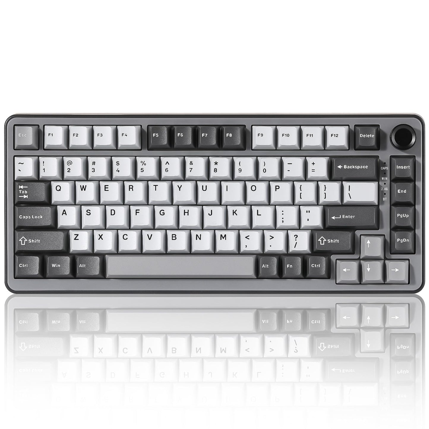 YUNZII B75 PRO 75% Wireless Mechanical Keyboard (Dark Grey,Cocoa V2)
