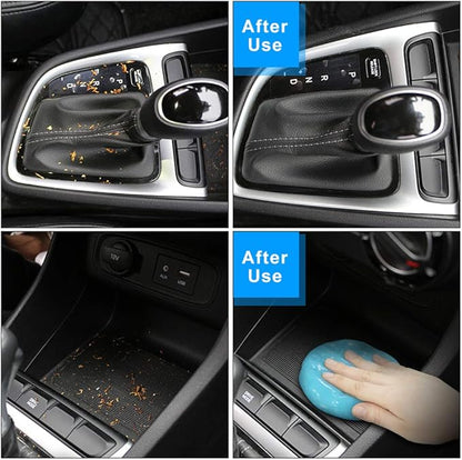 TICARVE 2Pack Cleaning Gel Car Putty Car Detail Putty Auto Detail Gel Detail for Car Interior Cleaner Kits Automotive Car Slime Keyboard Cleaner Blue (320g/11.2oz)