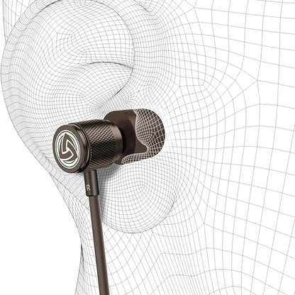 LUDOS Ultra USB C Headphones for iPhone 16 15 Pro Max Plus iPad Pro, 5 Years Warranty, Magnetic USB-C Earbuds for Samsung Galaxy S24 S23 Ultra S22 S21 FE S20 A55 A54 A53, USB Type C Earphones - Brown