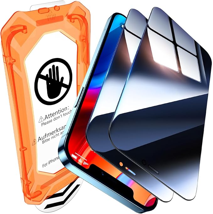 UniqueMe 2 Packs for iPhone 16 Pro Privacy Screen Protector