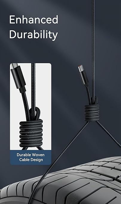 (3.3FT, 2Pack) CarPlay iPhone Charger Cable, MFi Certified USB to USB C Cable for Apple iPhone 17 Series, Premium Woven USB-A to Type C Cord for iPhone Air/16 Pro Max/16e/15 Pro/15 Plus, iPad - Black