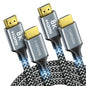 CABNEER 8K HDMI Cable 4 ft, 48Gbps High Speed HDMI 2.1 Cable, HDMI Cord 8K@60Hz 4K@120Hz Support for HDR eARC HDCP 2.2&2.3, HDMI Cable 2.1 Compatible with HDTV, Laptop, Monitor, PC