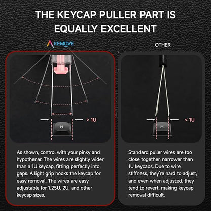 KEMOVE P10 2-in-1 Switch & Keycap Puller for Mechanical Keyboards, Quick & Painless Removal, DIY Customization, Maintenance, Cleaning for Beginners & Enthusiasts