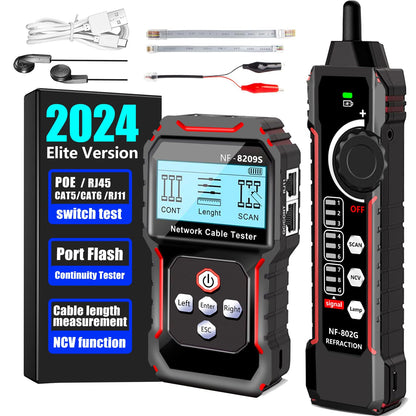 NF-8209S Network Cable Tester,Ethernet Toner for POE/Cat5/Cat7/Cat6a/Cat6