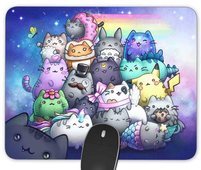 Cute Watercolor Animals Gaming Rectangle Mouse Pad Size(9.84"x7.87")