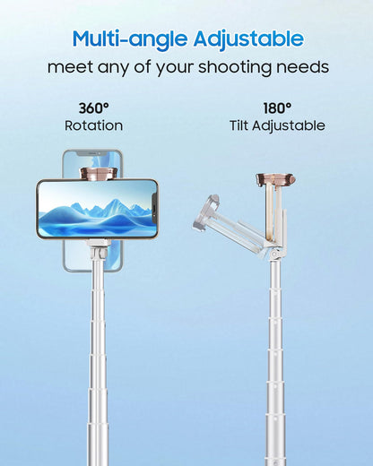 ACKIMA 67" Selfie Stick Tripod with Wireless Remote for iPhone and Android