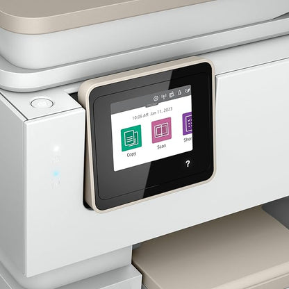 HP ENVY Inspire 7955e Wireless Color Inkjet Printer, Print, scan, copy, Easy setup, Mobile printing, Best-for home, 3 month Instant Ink trial included, White