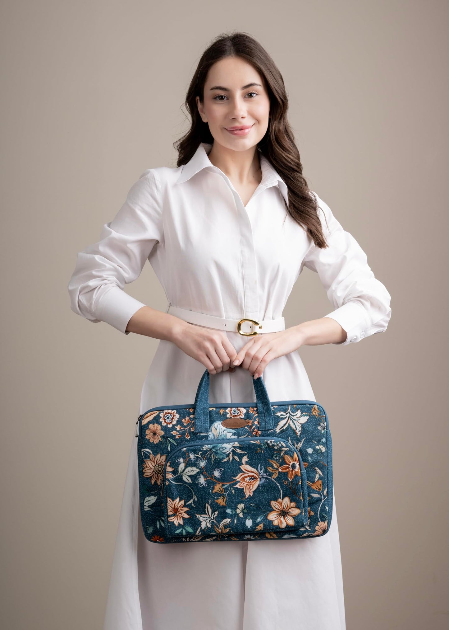 Maison d' Hermine Laptop Bag with Front Pocket Upto 15.5 inch Laptop Tablet