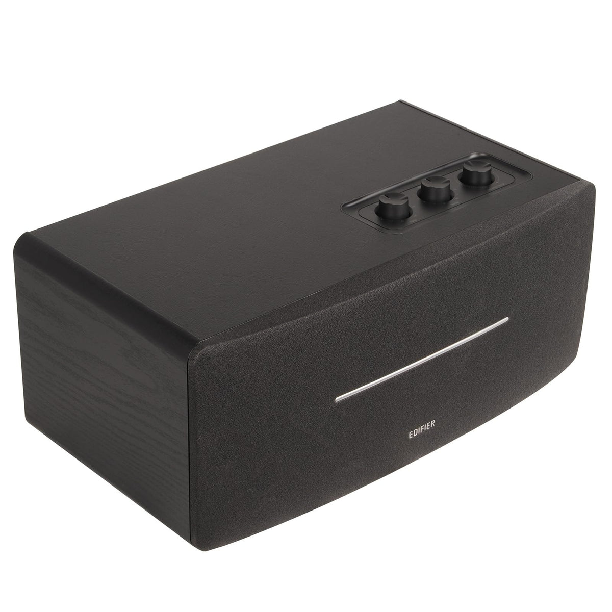 Edifier D12 Integrated Desktop Computer Speakers with Bluetooth 5.0, Wireless Stereo Tabletop Speaker 70 Watts RMS with Subwoofer Line Out, RCA, Aux Input for PC Monitor Laptop - Wooden Enclosure