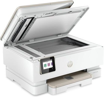HP ENVY Inspire 7955e Wireless Color Inkjet Printer, Print, scan, copy, Easy setup, Mobile printing, Best-for home, 3 month Instant Ink trial included, White